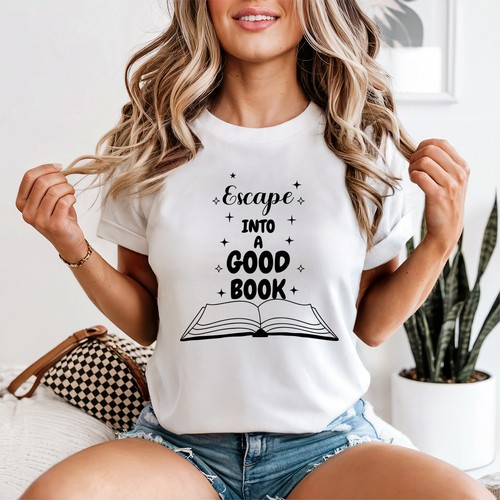 Escape into good book - escape,