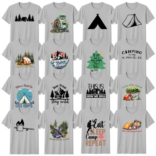 Neuheit camping shirt - camping, t-shirt
